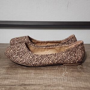 Torrid Scrunch Flats Women's Ballet Flats Shoes 13 Extra Wide Leopard Print